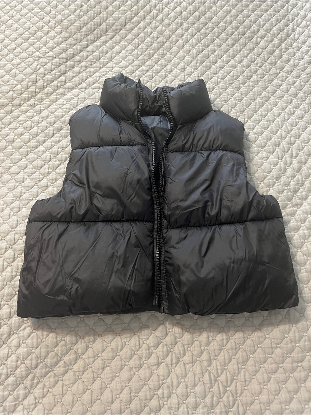 Kids Black Puffer Vest - Lightweight Warmth